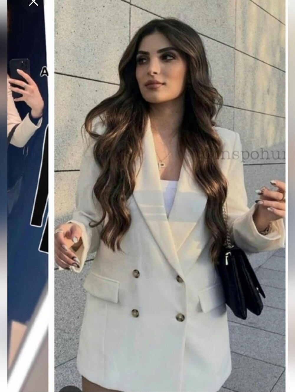 Zara Straight Cut Oversized Blazer NWT Size XS - Picture 6 of 17